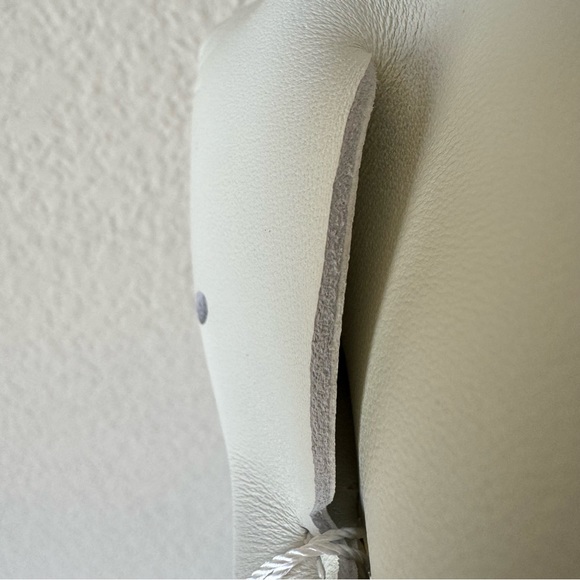 White Cream Mini Bunny Leather Crossbody Bag Fun Animal Shaped Fluffy B7/S9 - Picture 12 of 14